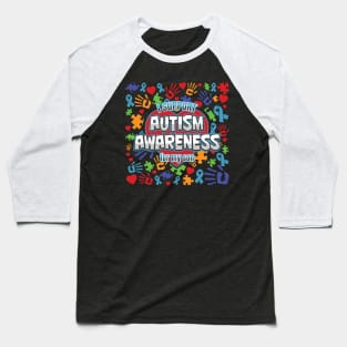 I Support Autism Awareness For My Son Baseball T-Shirt